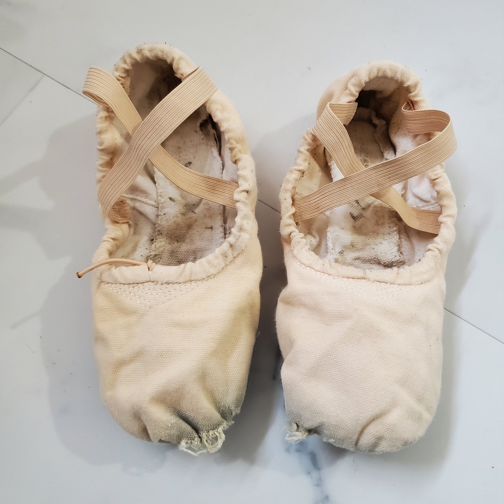 SANSHA 1 Pro Very Used Ballet Slipper Flats Pink 8.5